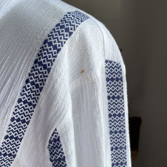 NWT cotton button down long sleeve shirt size M - Picture 4 of 9